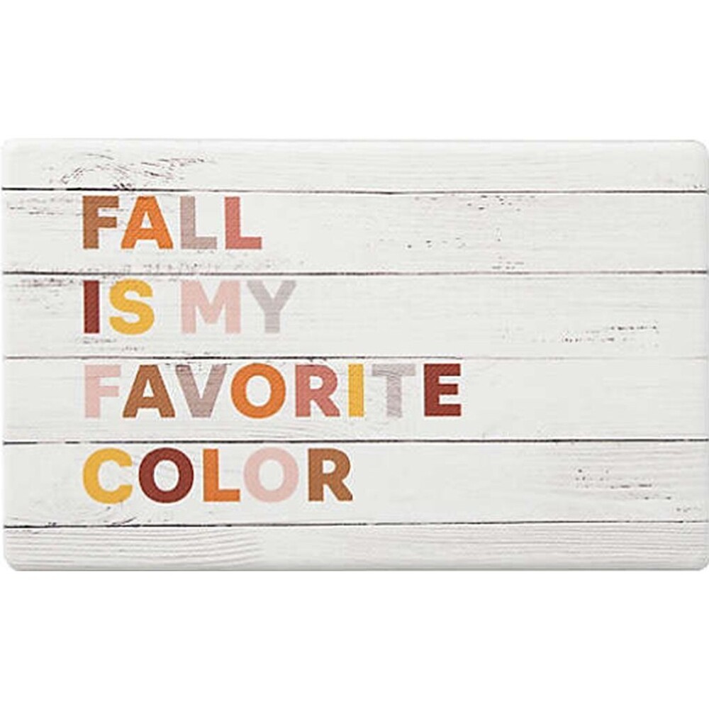 ANTI-FATIGUE NON SLIP PVC FLOOR MAT(18"x30")HARVEST,FALL IS MY FAVORITE COLOR,LP